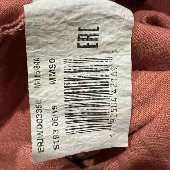 Roxy Pink Linen Overalls size Medium - Picture 7 of 12